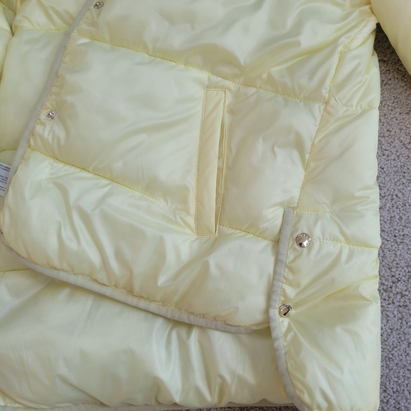 Like New Mango Light Yellow Puffer Jacket Size S - Picture 12 of 13